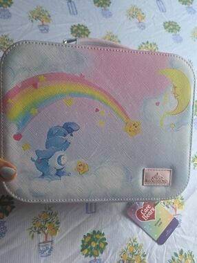 Care Bears Pastel Rainbow Moon Travel Case in Pink, Blue & Yellow